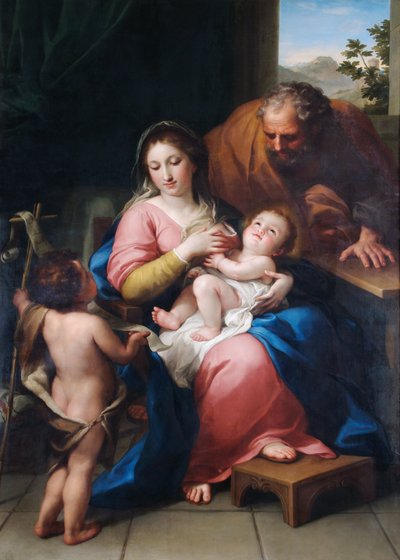 A Szent Család a csecsemő Szent Jánossal alkotó: Anton Raphael Mengs