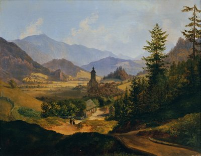 A Josephsberg Mariazell közelében alkotó: Anton Schiffer