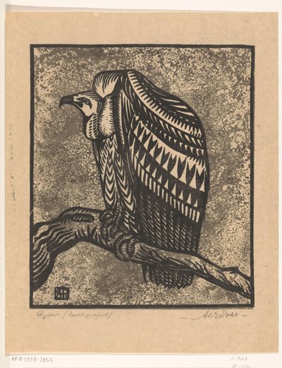 Gier (eredeti cím az objektumon) alkotó: Anton Vincent Emanuel Pohl (signed by artist)