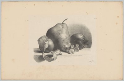 Körte, őszibarack, szőlő és hámozott citrom Flower and Fruit Studies (...) 3. epizód (sorozat címe) alkotó: Anton Weiss