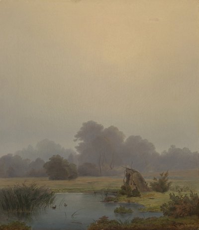 őszi reggel alkotó: Anton Zwengauer