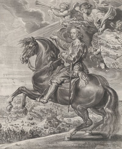 Az osztrák bíboros-Infante Ferdinánd portréja, lóháton, kb. 1630-54. alkotó: Anton van der Does