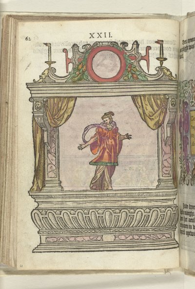 Színpad a szelídség megszemélyesítésével (Clementia), 1578 alkotó: Antoni van Leest