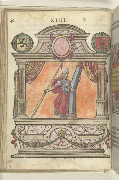 Jelenet az Erő megszemélyesítésével (Fortitudo), 1578 alkotó: Antoni van Leest