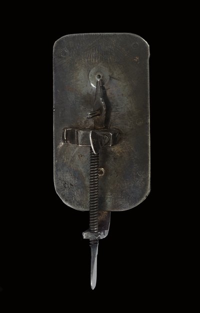 Mikroszkóp, 1690 körül (ezüst és üveg) (lásd még: 1121456-9) alkotó: Antoni van Leeuwenhoek