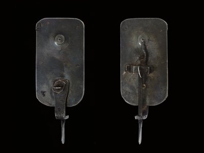 Mikroszkóp, 1690 körül (ezüst és üveg) (lásd még: 1121457-60) alkotó: Antoni van Leeuwenhoek