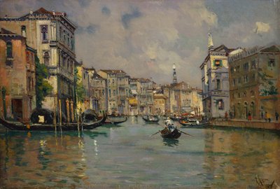 Riva degli Schiavoni, Velence (olaj, fa) alkotó: Antonia Maria de Reyna Manescau