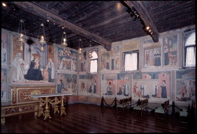 Általános kép Szent Francesca római életéről (freskó alkotó: Antoniazzo Romano