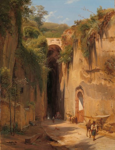Posillipo barlangja Nápolyban A Posillipo-barlang Nápoly mellett alkotó: Antonie Sminck Pitloo