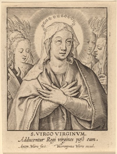 Szűzek Szent Szűza alkotó: Antonie Wierix
