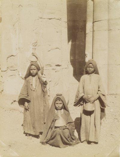 Arab lányok vizet hordozó, Egyiptom alkotó: Antonio Beato