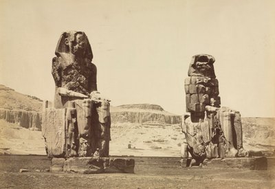 A memnoni kolosszusok, Théba alkotó: Antonio Beato