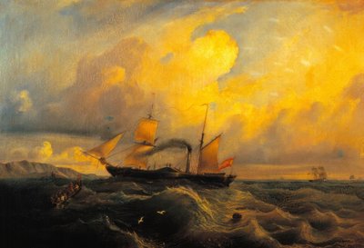 Isabell II, a Spanyol Királyi Haditengerészet első csavaros gőzöse alkotó: Antonio Brugada