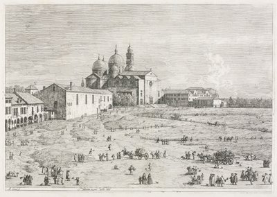 Kilátások: Szent Jusztina templom Prà della Valle-ban, Padova, 1735-1746. alkotó: Giovanni Antonio Canal