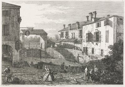 Nézetek: Dolo-i csatornazsilip, 1735-1746. alkotó: Giovanni Antonio Canal