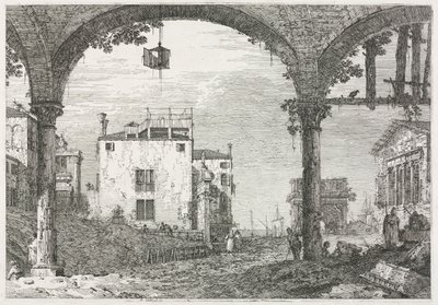 Nézetek: A lámpás portikusz, 1735-1746. alkotó: Giovanni Antonio Canal