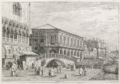 Nézetek: A börtön, Velence, 1735-1746. alkotó: Giovanni Antonio Canal