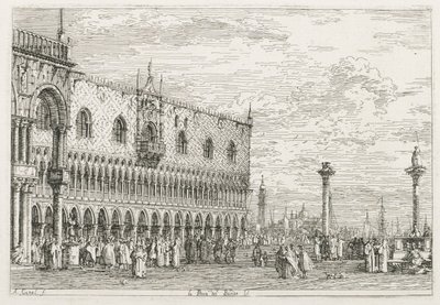 Kilátások: A Kiáltvány Köve Velencében alkotó: Antonio Canaletto
