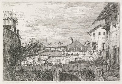 Nézetek: The Terrace, 1735-1746. alkotó: Giovanni Antonio Canal