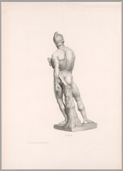 Ajax, hátulnézet, a Canova életműből alkotó: Antonio Canova