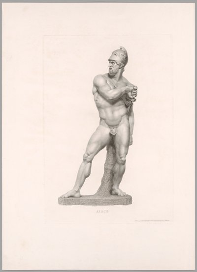 Ajax, elölnézet, a Canova életműből alkotó: Antonio Canova