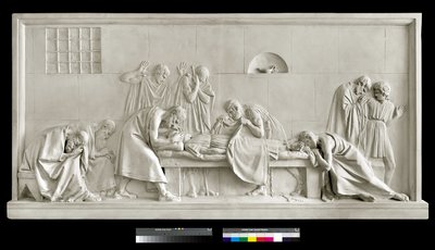 Kritó becsukja Szókratész szemét, 1790-92 (gipsz) alkotó: Antonio Canova