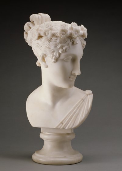 Egy táncos feje, 1820 (márvány) alkotó: Antonio Canova