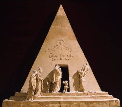 Tizian emlékműve Antonio Canova (1757-1822), terrakotta modellje alkotó: Antonio Canova