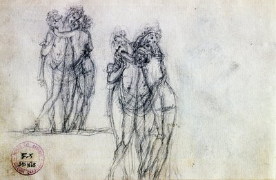 Két vázlat a Három gráciához alkotó: Antonio Canova