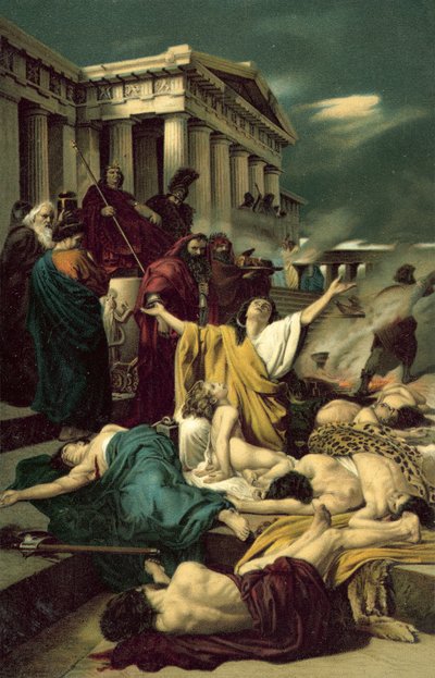 I Maccabei (A hét Makkabeus mártíromsága) (chromolitho) alkotó: Antonio Ciseri
