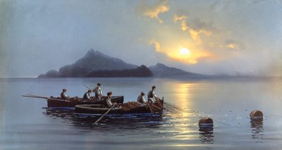 Halászok Capri partjainál (olaj, vászon) alkotó: Antonio Coppola