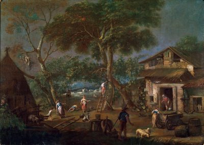 Olasz táj, 1750-1795 alkotó: Antonio Diziani