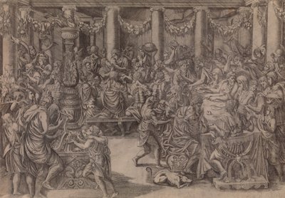Scipio bankettje, 1543. alkotó: Antonio Fantuzzi