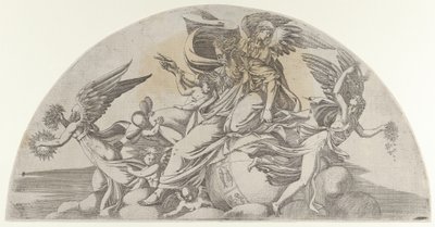 Isten ül a világon, 1540-45. alkotó: Antonio Fantuzzi