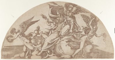 Isten ül a világon, 1540-45. alkotó: Antonio Fantuzzi