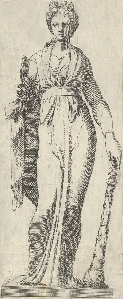 Melpomene, from the Mattei sarcophagus, Rome, 1540-45.  alkotó: Antonio Fantuzzi