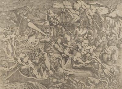 Nauplius bosszúja, 1540-45. alkotó: Antonio Fantuzzi