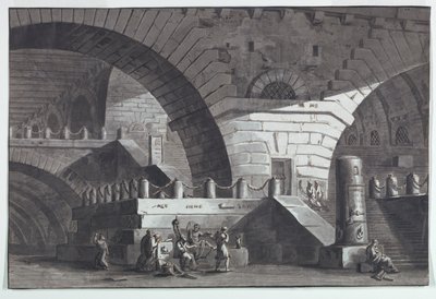 Színpad, börtönbelső Szókratész halálával alkotó: Antonio Giuseppe Basoli