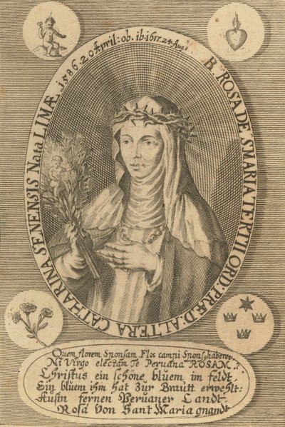 Limai Szent Rózsa, 1668. alkotó: Antonio González de Acuña