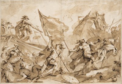 Jacopo Marcello rendezi a Gallipoli megtámadását alkotó: Antonio Guardi
