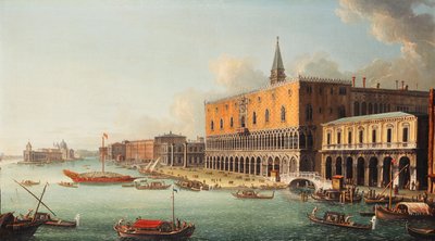 A Bacino di San Marco, Velence, nyugat felé nézve, 1740-es évek körül alkotó: Antonio Joli