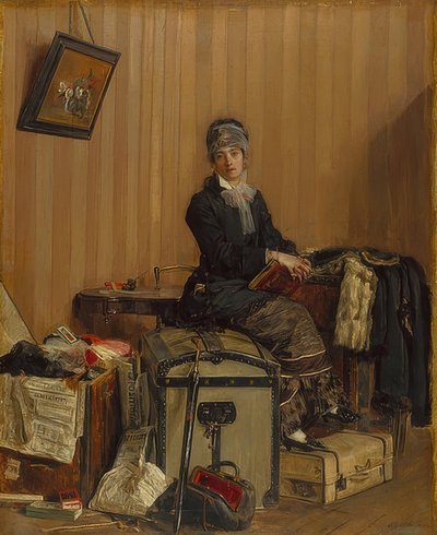 A vámhivatalban. 1877 alkotó: Antonio Mancini