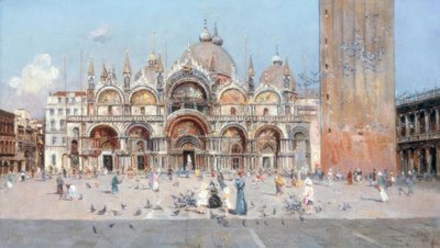 Piazza San Marco Venedigben alkotó: Antonio Maria de Reyna Manescau