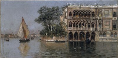 Kilátás Velencére alkotó: Antonio Maria de Reyna Manescau