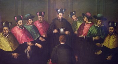 A Doktori Biretta (olaj, vászon) elhelyezése alkotó: Antonio Martinez Anaya