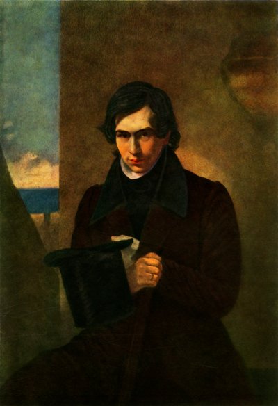 Nesztor Vasziljevics Kukolnik költő portréja, 1836, 1965. alkotó: Antonio Molinari