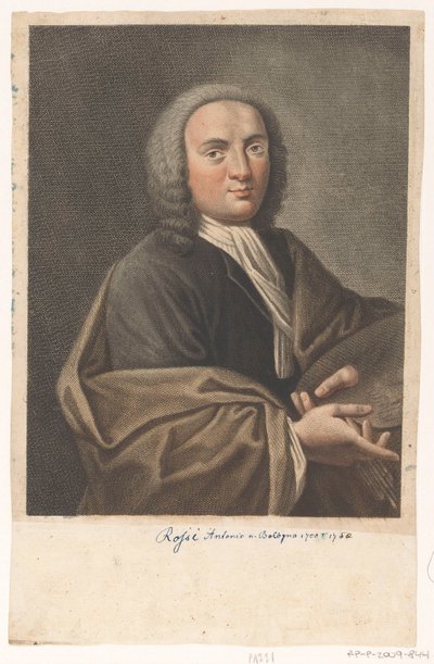 Antonio Rossi művész portréja alkotó: Antonio Pazzi