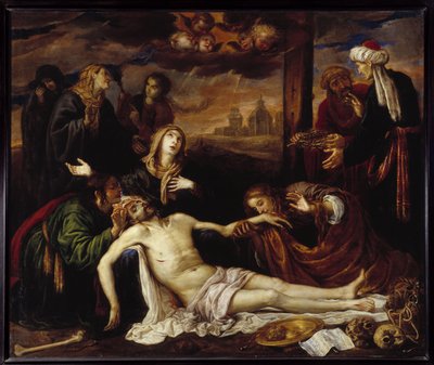 A kereszt vagy Pieta lerakása (olaj, vászon) alkotó: Antonio Pereda y Salgado