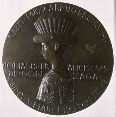 Gianfrancesco Gonzaga (13945-1444) 1446-8 (bronz) (hátoldalát lásd 96844) alkotó: Antonio Pisanello