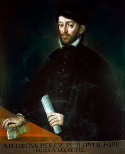 Antonio Perez (1540-1611) portréja. Spanyol politikus és II. Fülöp titkára. Antonio Ponz (1725-1792) festménye alkotó: Antonio Ponz